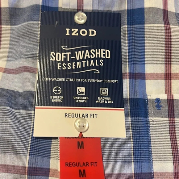 Izod Men’s 100% Cotton Dress Shirt - NWT Medium - Picture 7 of 7
